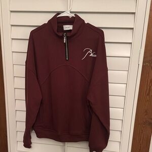 Rhude Maroon red Quarter-zip sweatshirt